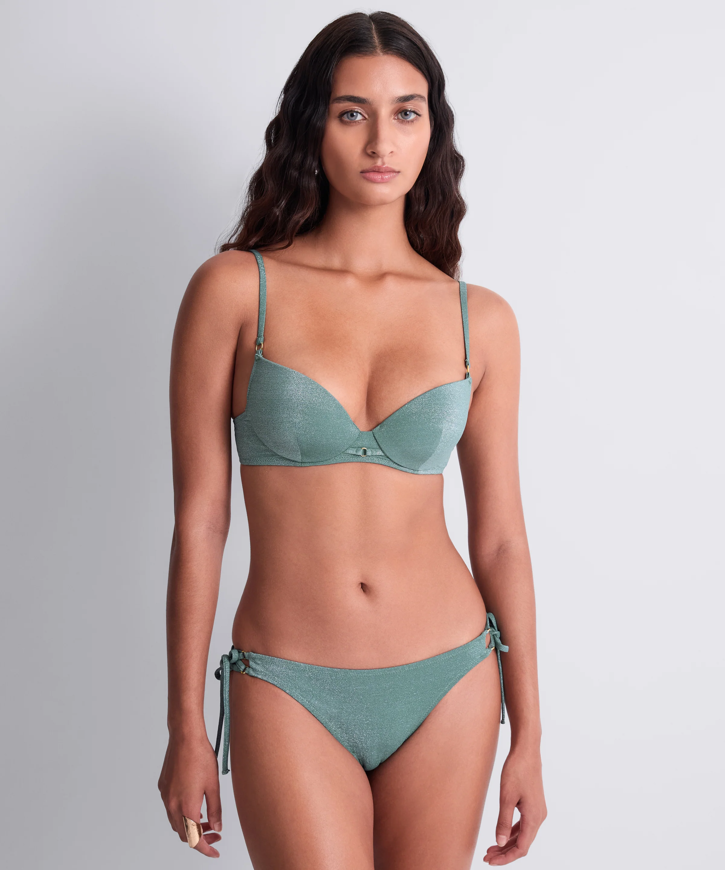 Summer Glow Bas de maillot de bain taille basse Aqua - Image 3