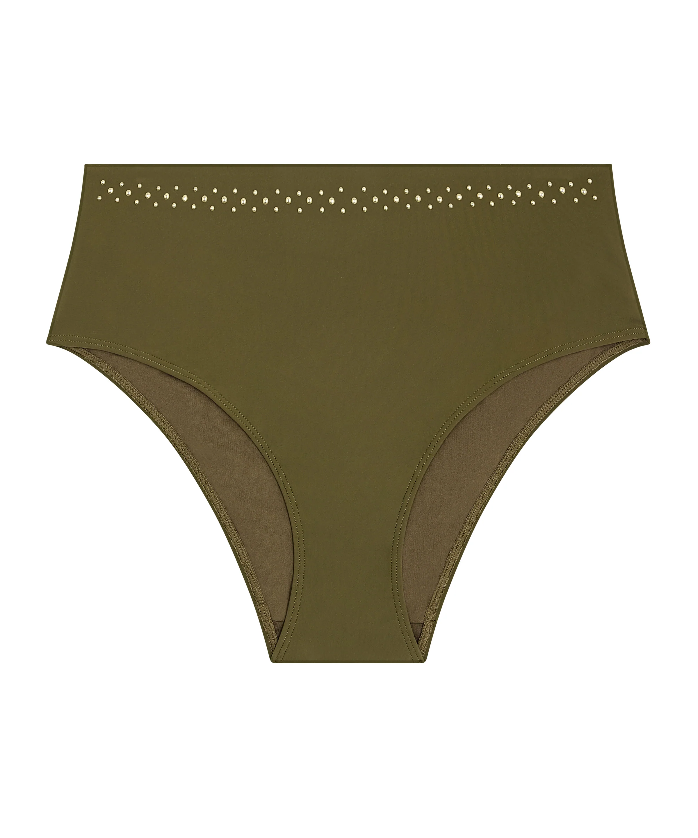 Summer Stars Bas de maillot de bain taille haute Khaki - Image 5