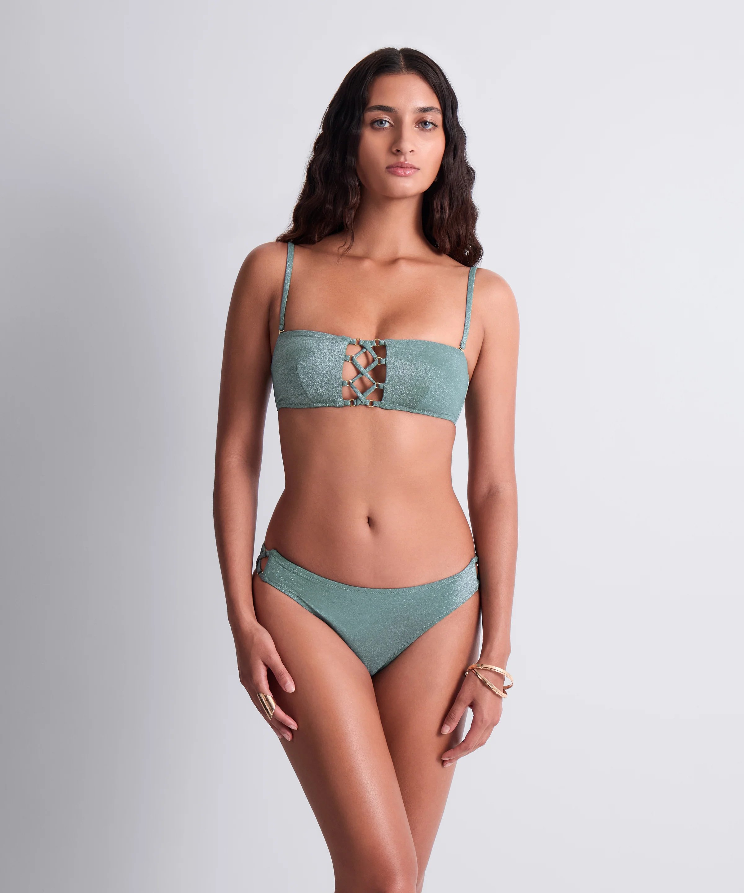 Summer Glow Haut de maillot de bain Bandeau souple Aqua - Image 2