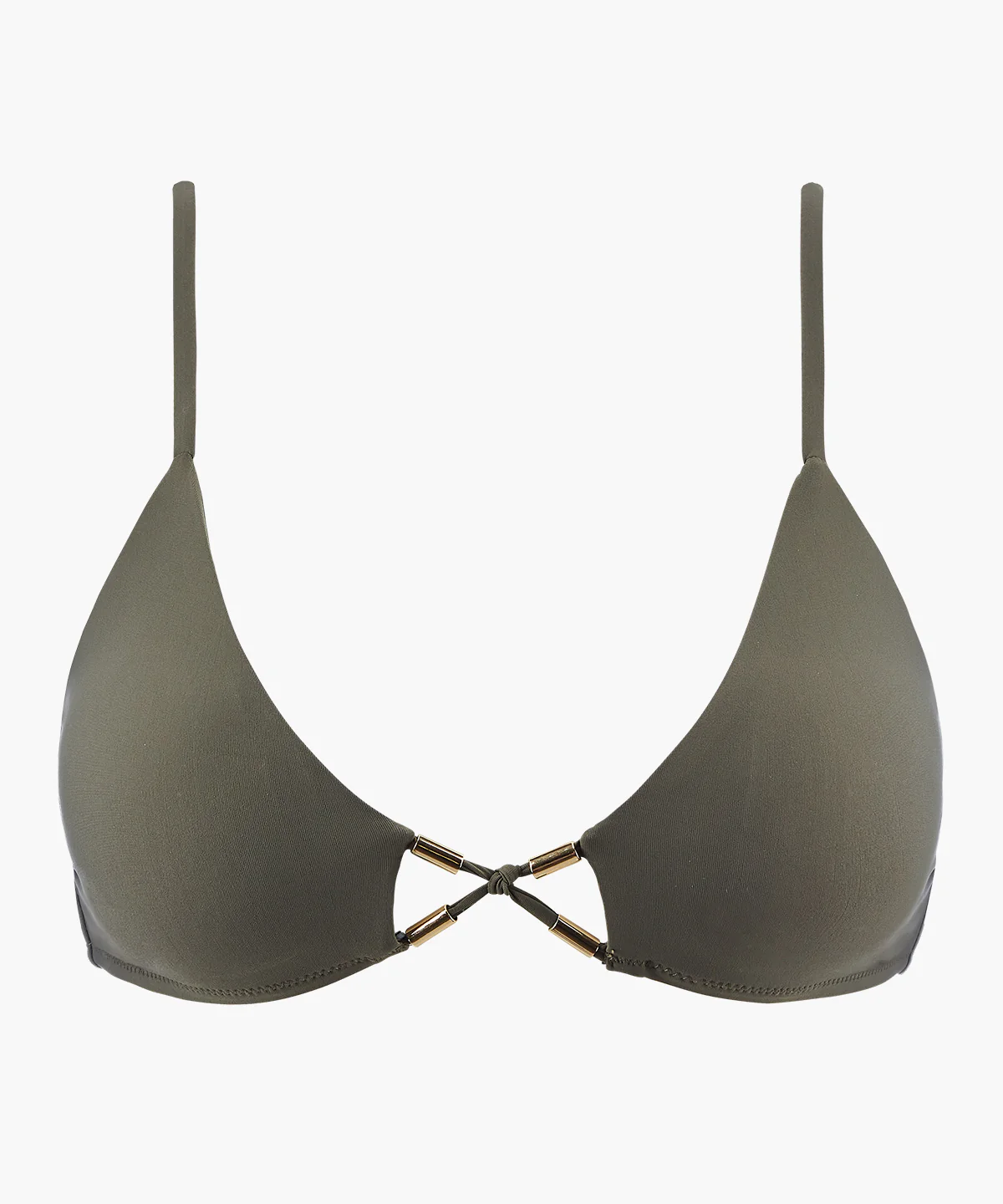 Beach Escape Haut de maillot de bain Triangle Kaki