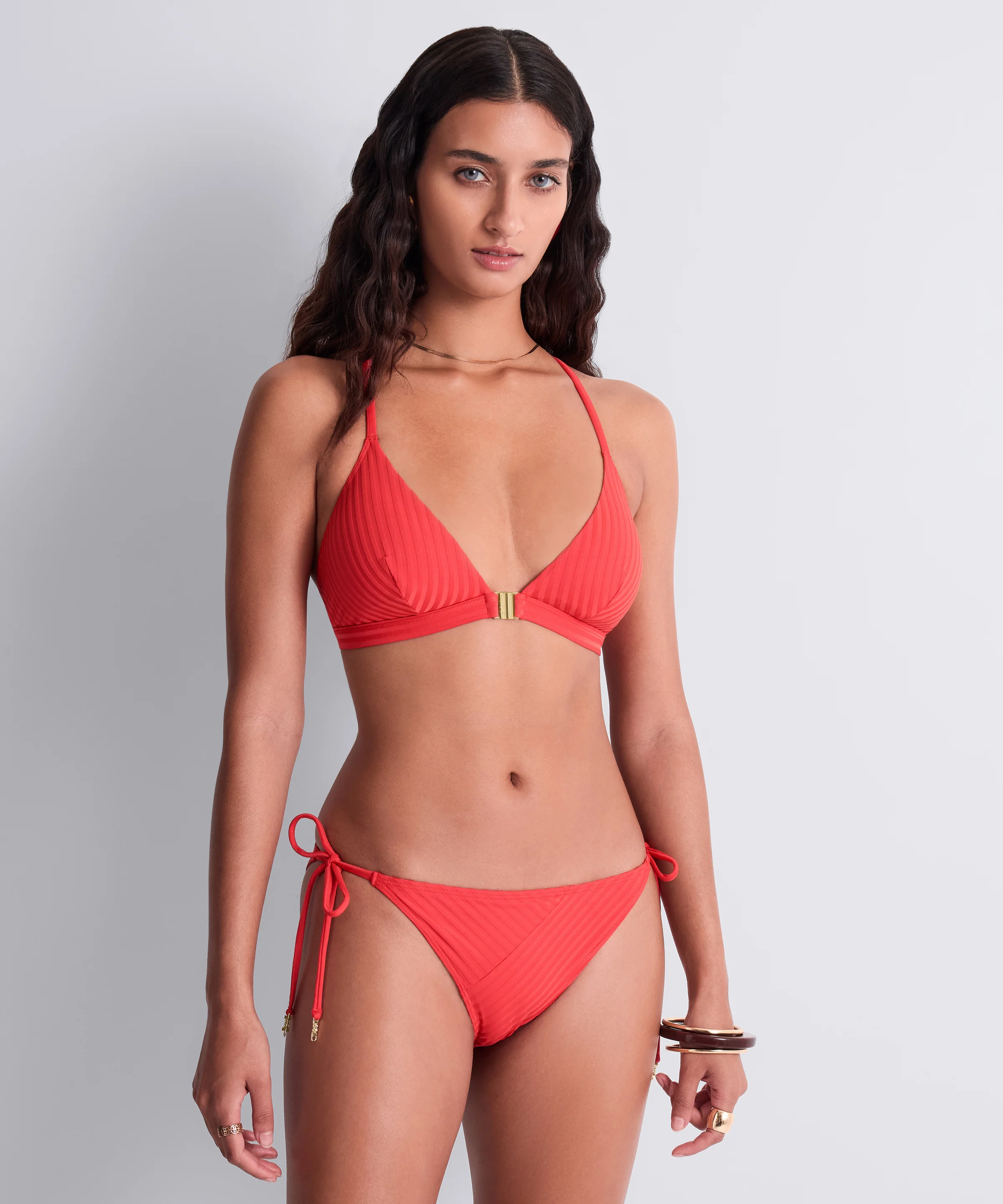 Sun Pop Haut de maillot de bain Triangle Corail - Image 3