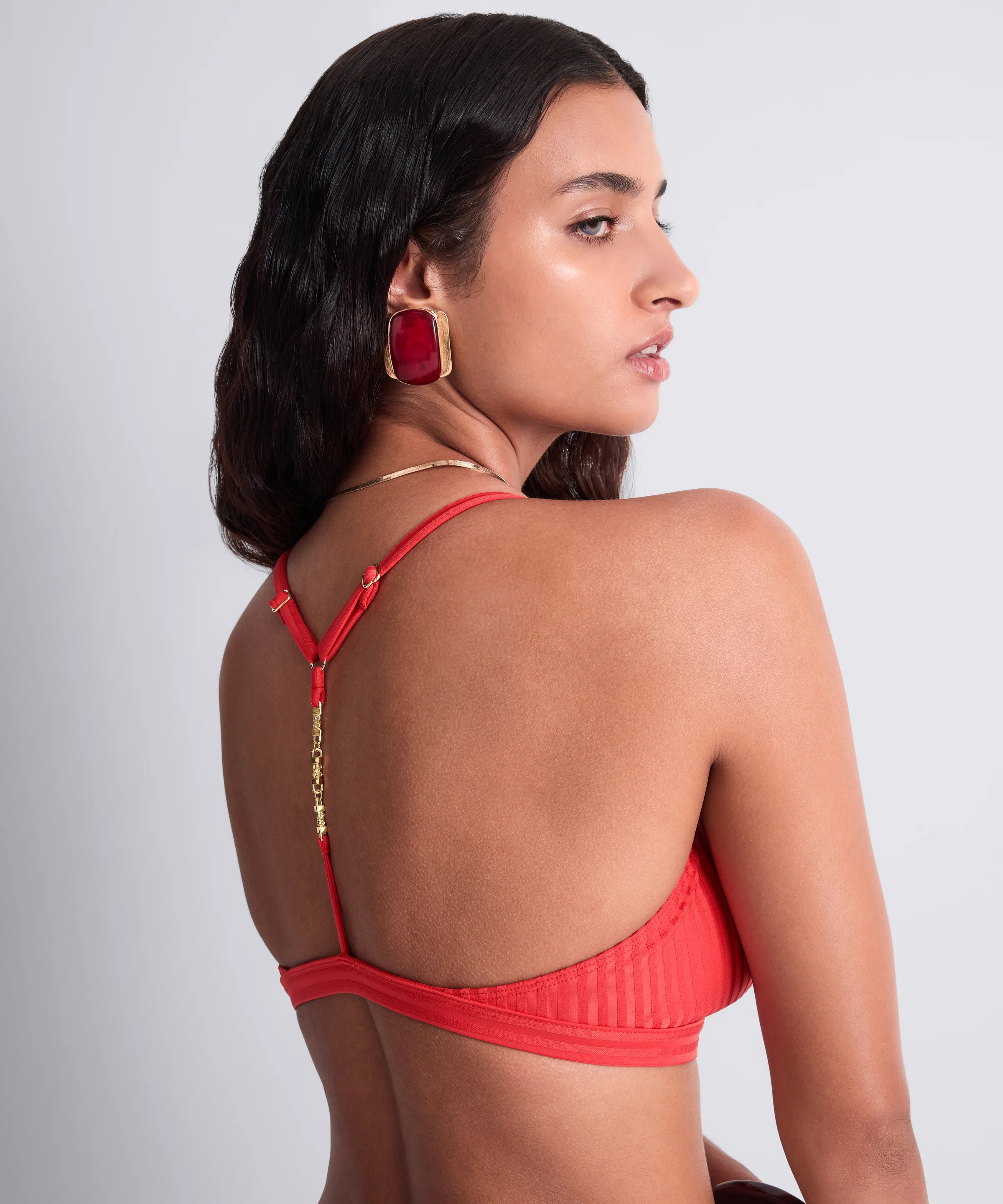 Sun Pop Haut de maillot de bain Triangle Corail - Image 5