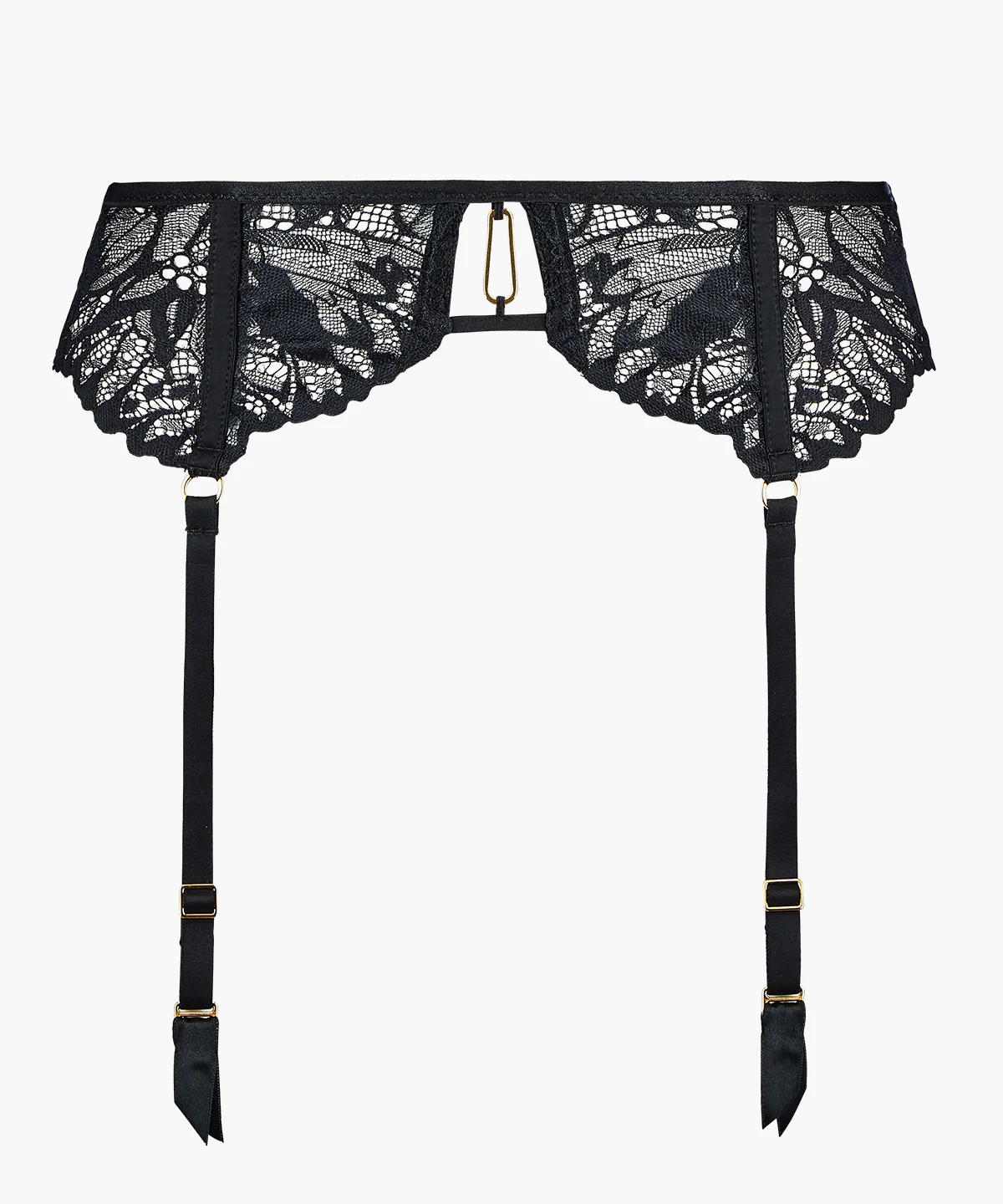 Flowermania Porte-jarretelles Noir