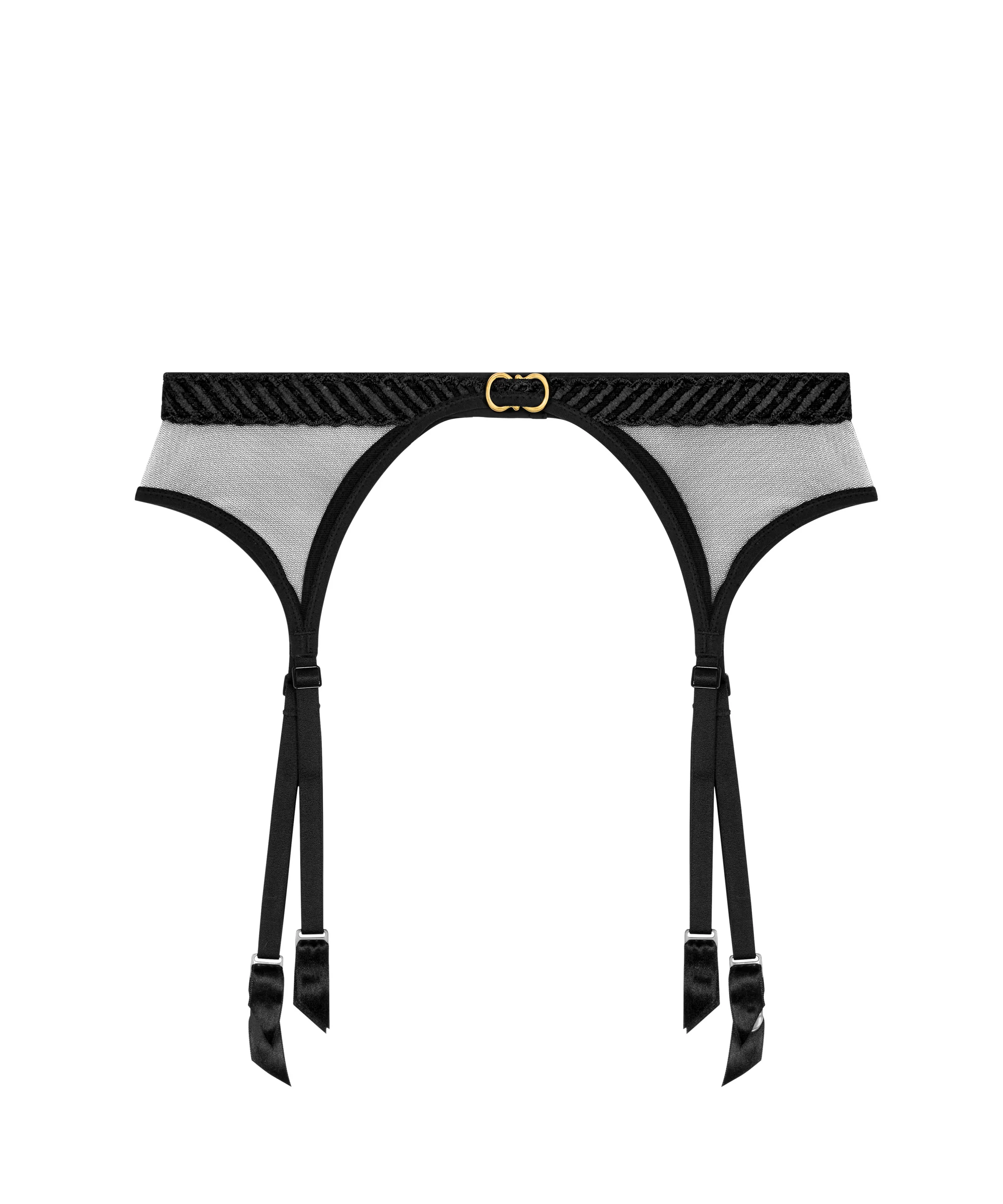 Sheer Emotion Porte-jarretelles Black