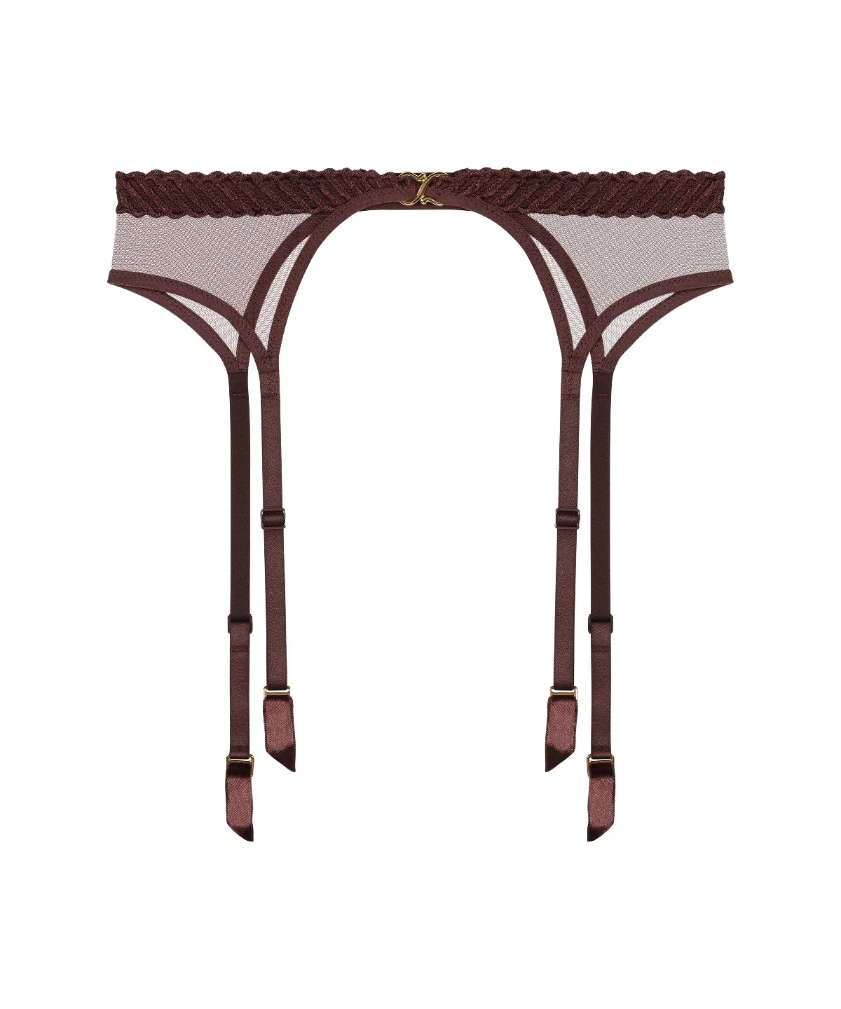 Sheer Emotion Porte-jarretelles Sepia