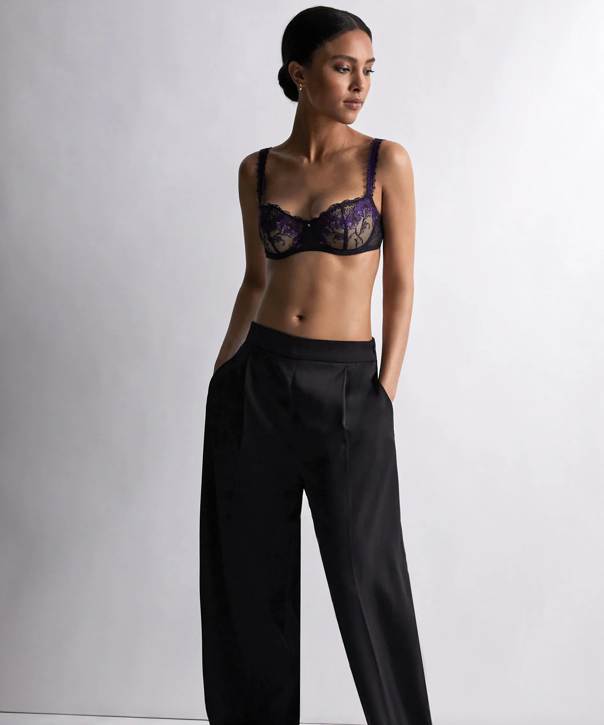 À Fleur de Toi Soutien-gorge Corbeille avec armatures Dark Orchid - Image 2