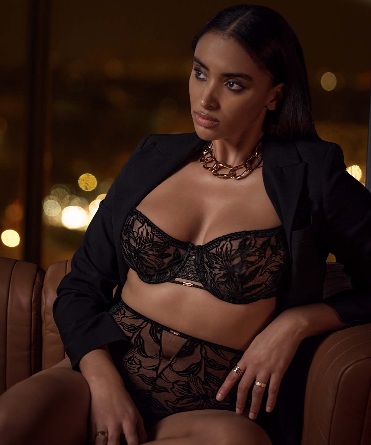 Cœur à Corps Soutien-gorge Corbeille avec armatures Noir - Image 6