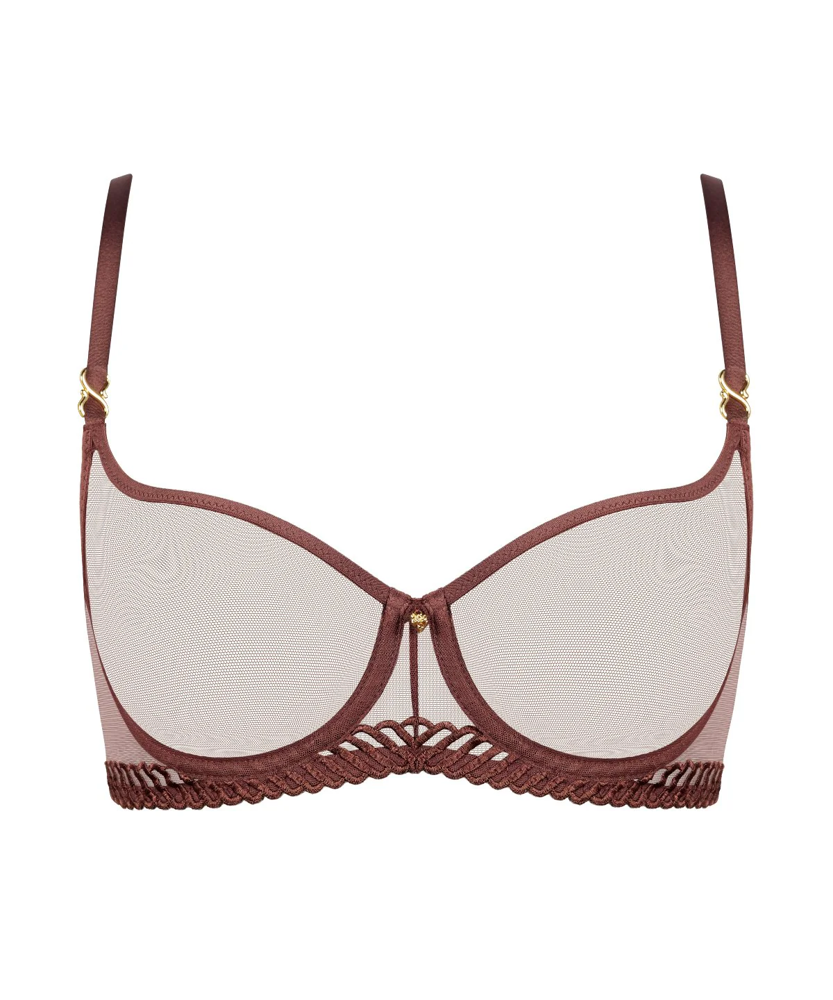 Sheer Emotion Soutien-gorge Corbeille avec armatures Sepia