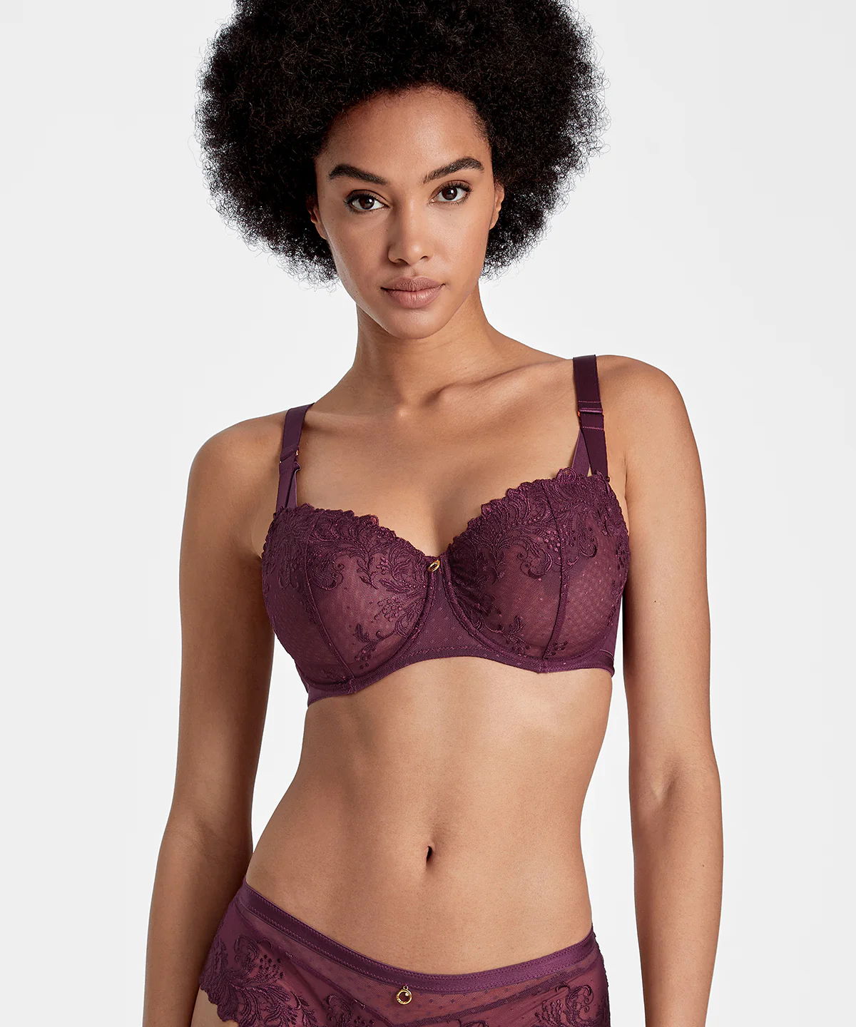 Femme Passion Soutien-gorge Corbeille confort Wineberry - Image 3