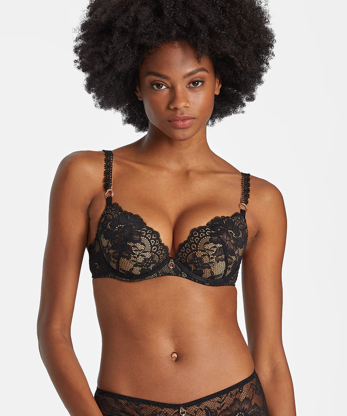 Night Bird Soutien-gorge Push-up coques Black queen - Image 3