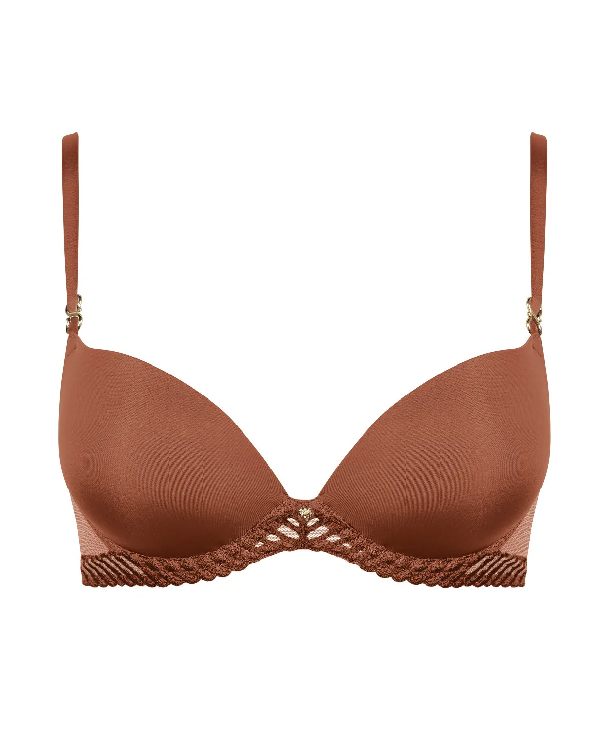 Sheer Emotion Soutien-gorge Push-up coques Honey