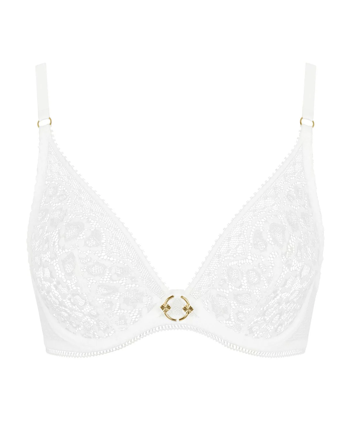 Illusion Fauve Soutien-gorge Triangle avec armatures White