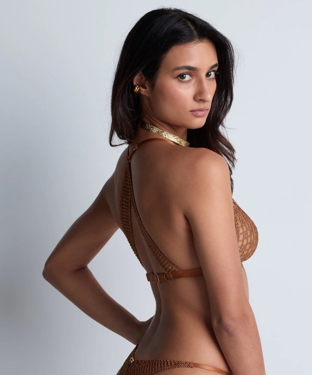 Stardust Dream Soutien-gorge Triangle bralette Amber Gold - Image 6