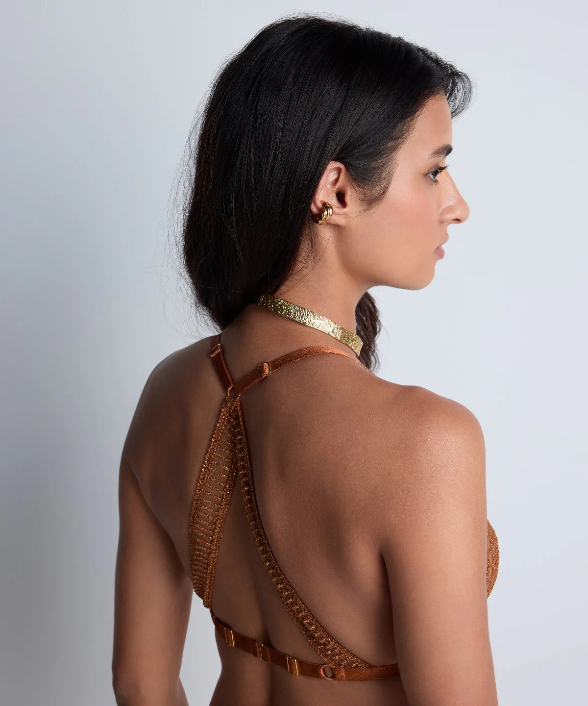 Stardust Dream Soutien-gorge Triangle bralette Amber Gold - Image 8