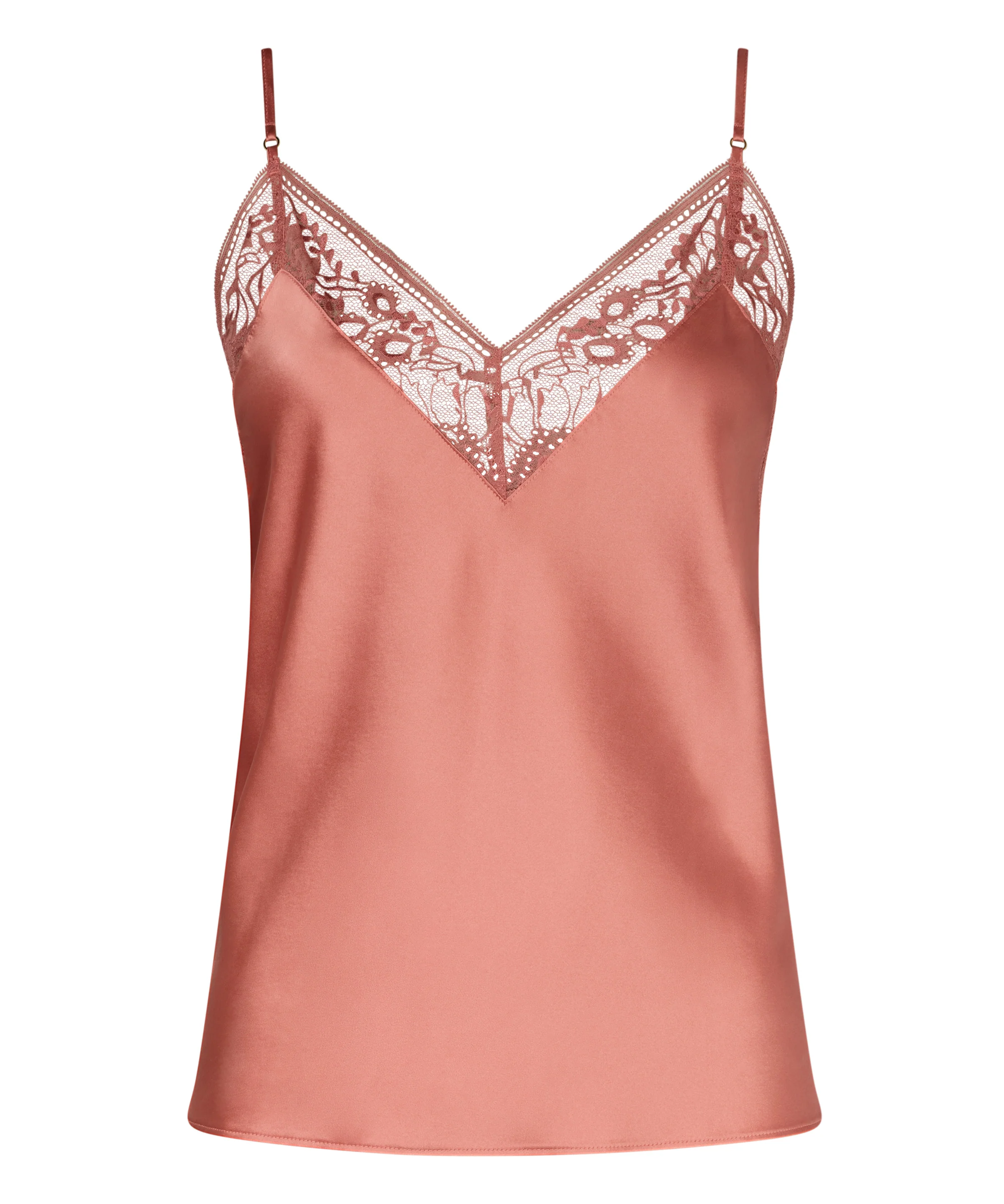 Midnight Whisper Top à fines bretelles Warm Pink - Image 3