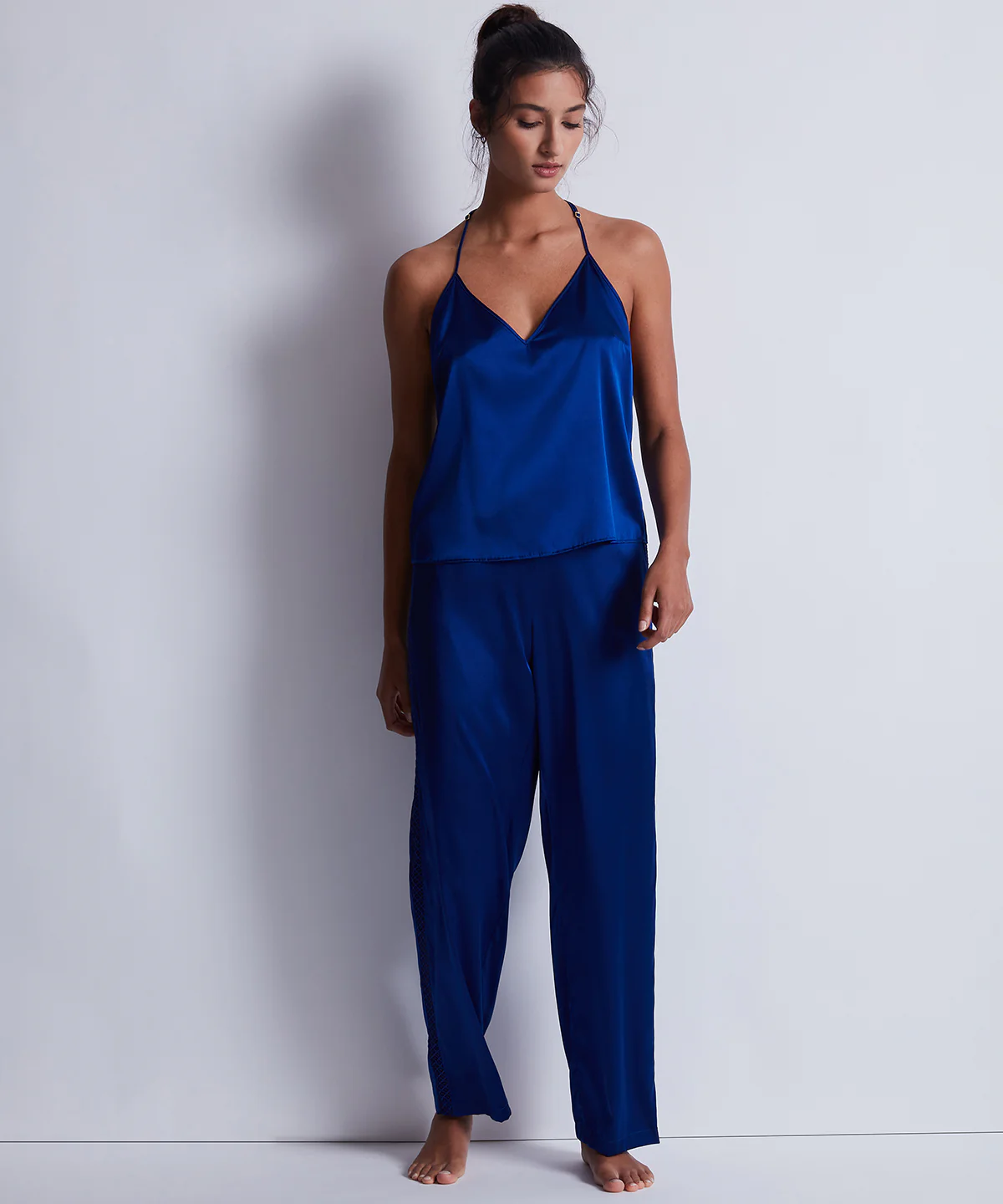 Silk Desire Top à fines bretelles Electric Blue - Image 2